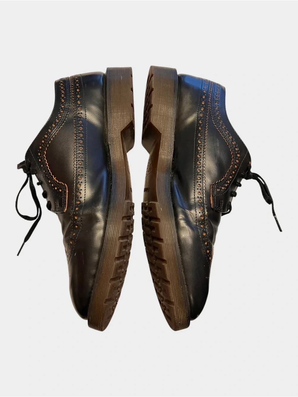 DR. MARTENS 3989 Black Leather Wingtip Brogue Oxford Shoes Men’s US 11